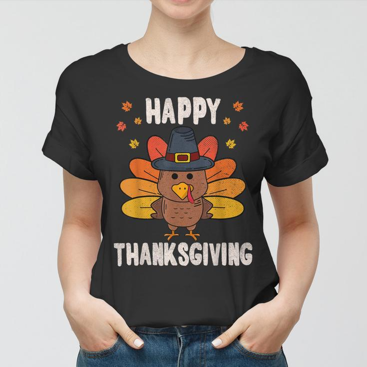 Happy Thanksgiving 2021 Funny Turkey Day Autumn Fall Season V2 Women T-shirt