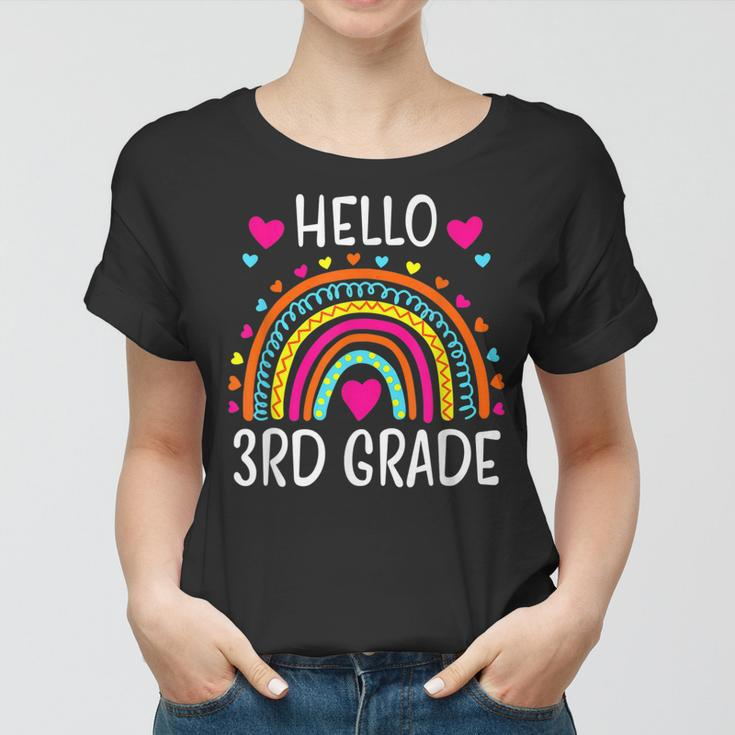 Hello 3Rd Grade Team Squad Crew Back To School Teachers Kids Women T-shirt