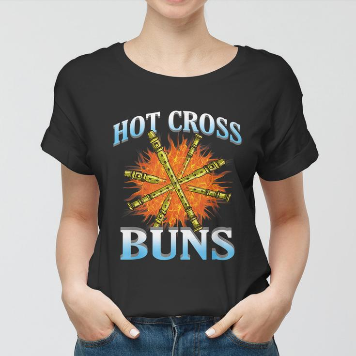 Hot Cross Buns Funny Trendy Hot Cross Buns Graphic Design Printed Casual Daily Basic V3 Women T-shirt