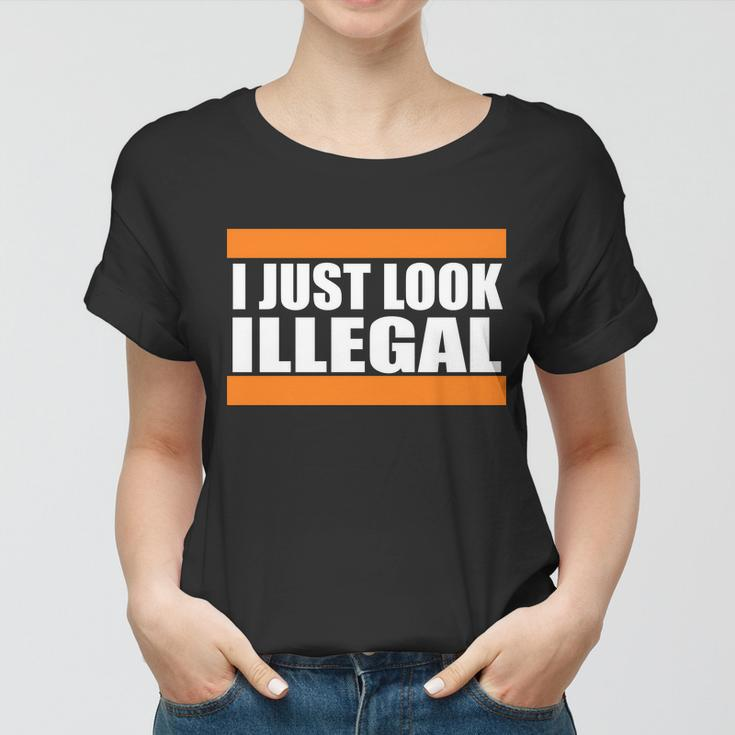 I Just Look Illegal Box Tshirt Women T-shirt