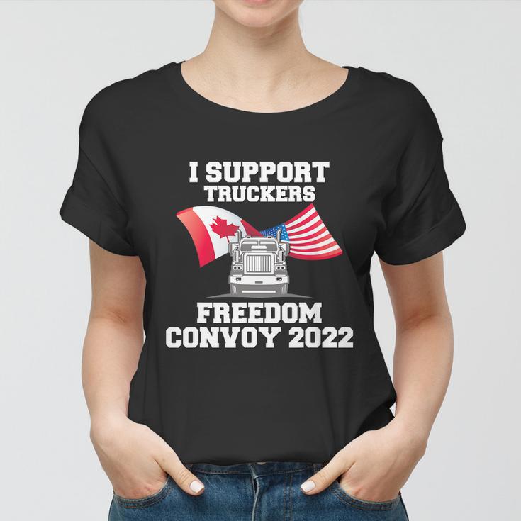 I Support Truckers Freedom Convoy 2022 Tshirt Women T-shirt