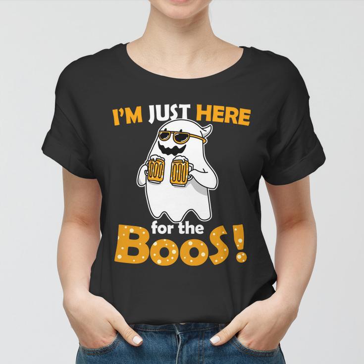 Im Just Here For The Boos Halloween Tshirt Women T-shirt