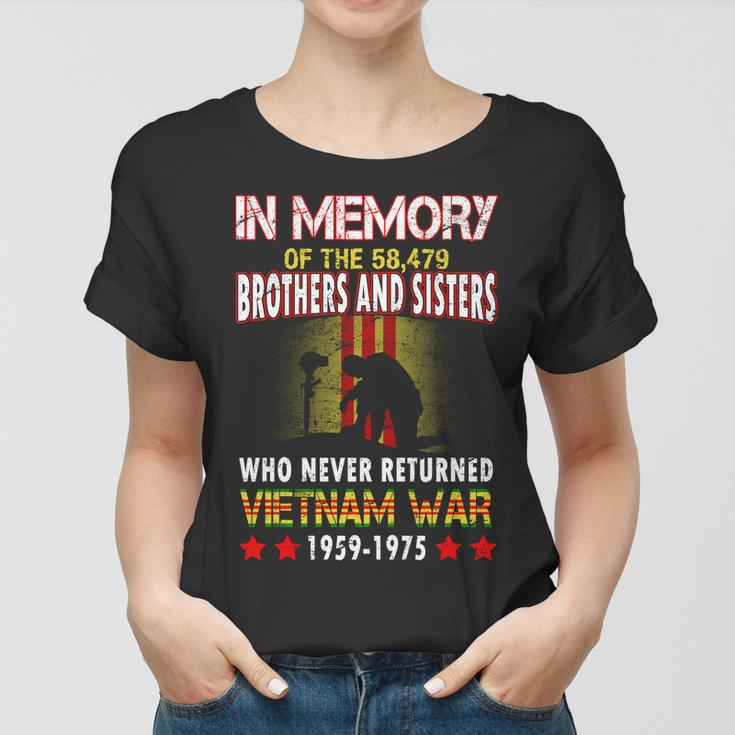 In Memory Of Vietnam Brothers And Sisters Women T-shirt