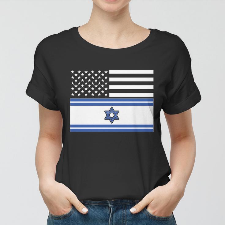 Israeli American Flag Women T-shirt