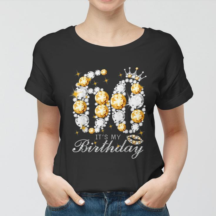 Its My 60Th Birthday Queen 60 Years Old Shoes Crown Diamond Women T-shirt