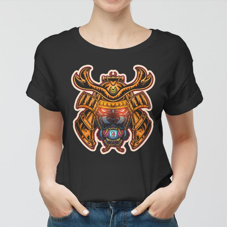 Japanese Samurai Warrior Demon Dog Tshirt Women T-shirt