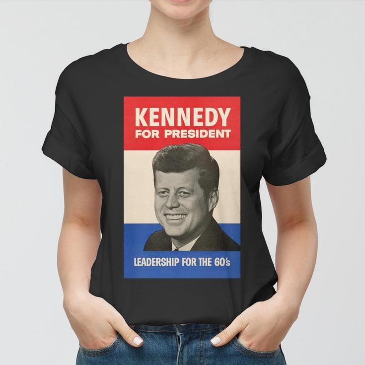 John F Kennedy 1960 Campaign Vintage Poster Women T-shirt