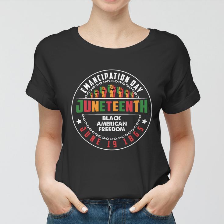 Juneteenth Emancipation Day Vintage Cool Melanin Black Pride Gift V4 Women T-shirt