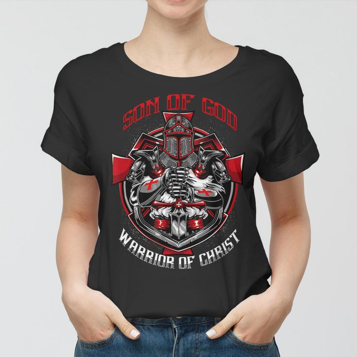 Knight TemplarShirt - Son Of God Warrior Of Christ - Knight Templar Store Women T-shirt