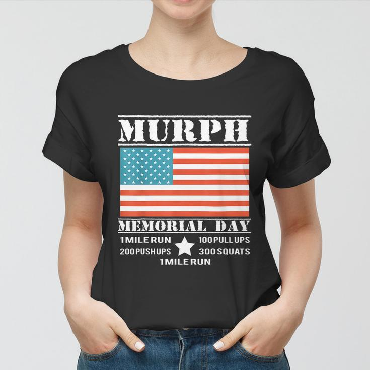 Memorial Day Murph Shirt Patriotic Flag 2019 Wod Challenge Tshirt Women T-shirt