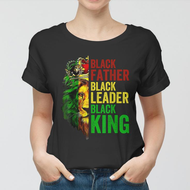 Mens Juneteenth Fathers Day Black Father King African American Women T-shirt