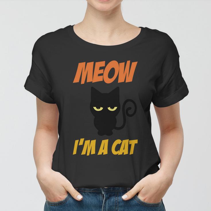 Moew Im A Cat Halloween Quote Women T-shirt