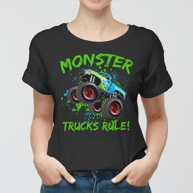 Monster Trucks Rule Tshirt Women T-shirt
