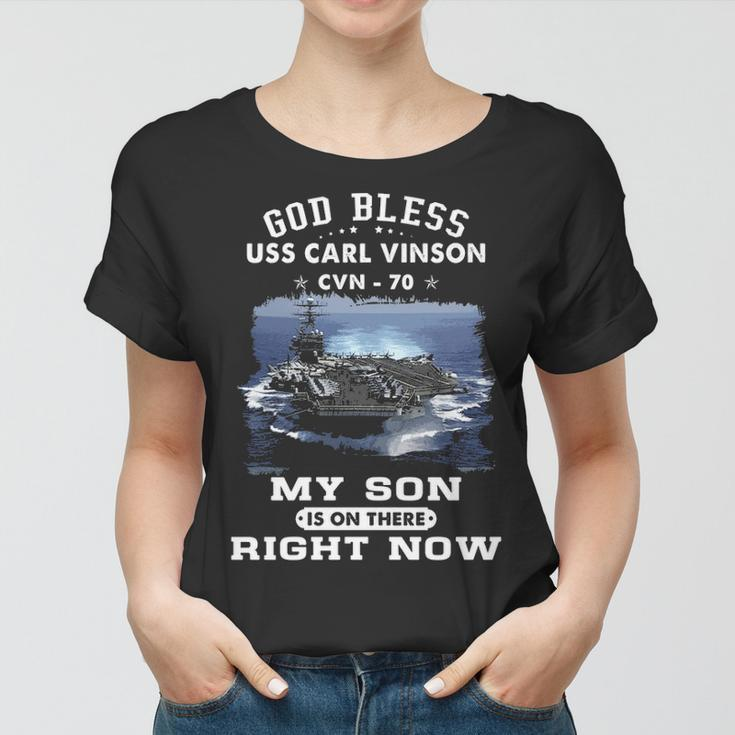 My Son Is On Uss Carl Vinson Cvn Women T-shirt