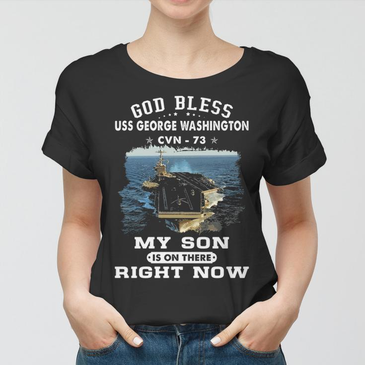 My Son Is On Uss George Washington Cvn Women T-shirt