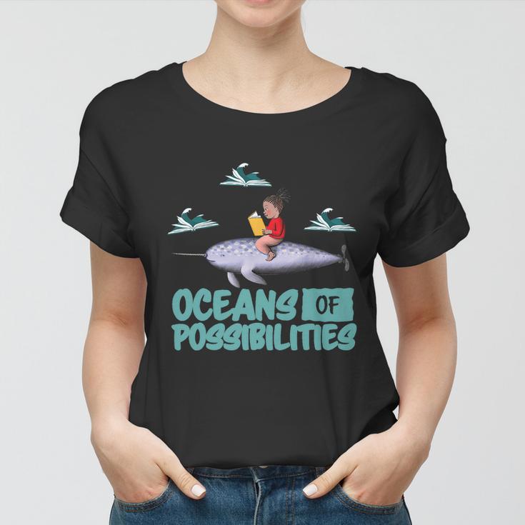 Oceans Of Possibilities Summer Reading 2022 Librarian Women T-shirt