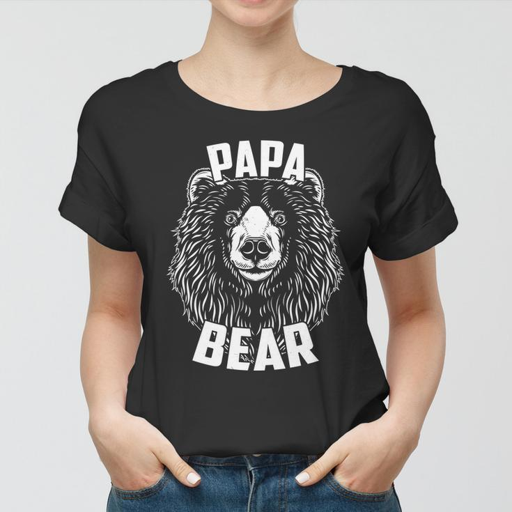 Papa Bear Fathers Day Tshirt Women T-shirt