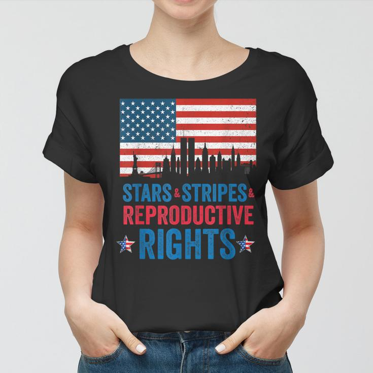 Patriotic 4Th Of July Stars Stripes Reproductive Right V4 Women T-shirt