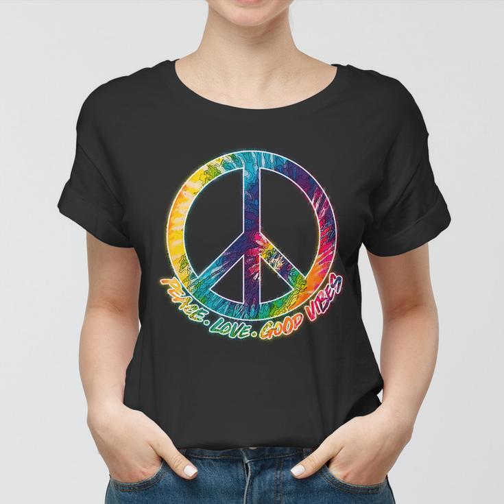 Peace Love Good Vibes Tshirt Women T-shirt