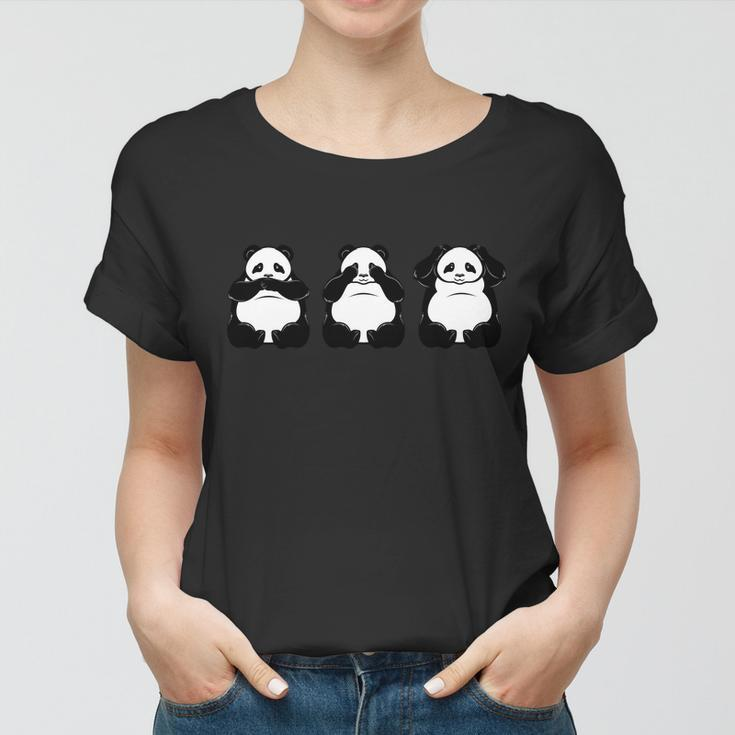 Peek A Boo Panda Tshirt Women T-shirt