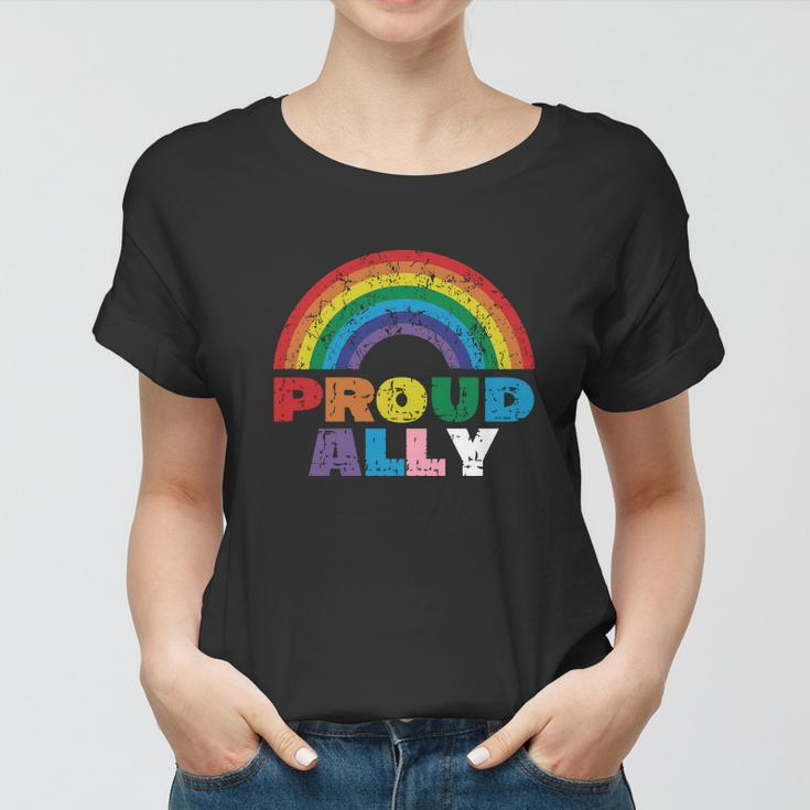Proud Ally Lgbt Rainbow Gay Pride Month Tshirt Women T-shirt