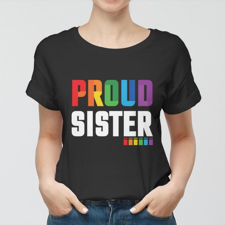 Proud Sister Gay Pride Month Lbgt Women T-shirt