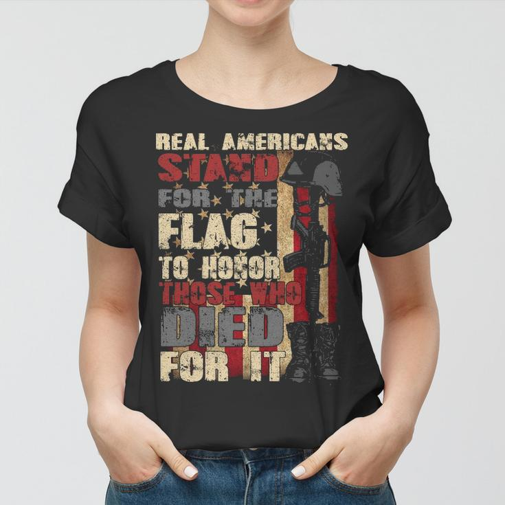 Real Americans Stand Women T-shirt