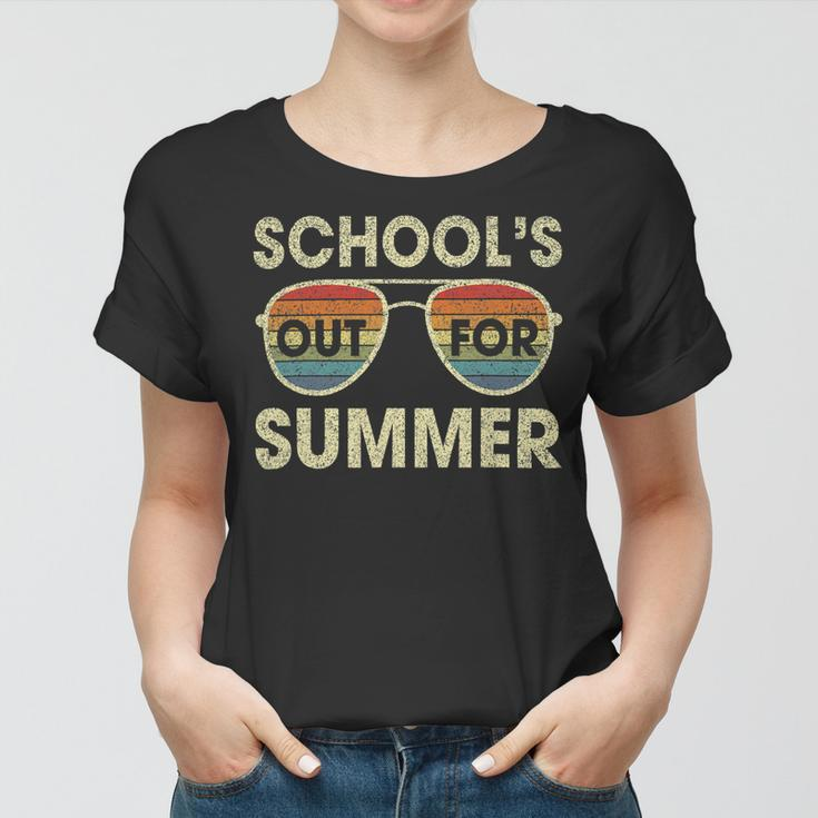 Retro Last Day Of School Schools Out For Summer Teacher V2 Women T-shirt