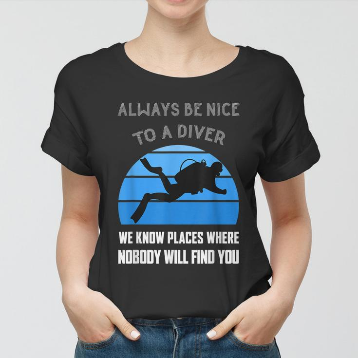 Scuba Diver Funny Quote Love Dive Diving Humor Open Water Women T-shirt