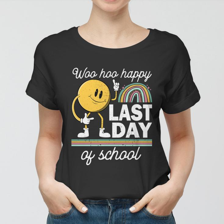 Teacher Student Graduation Woo Hoo Happy Last Day Of School Meaningful Gift Women T-shirt