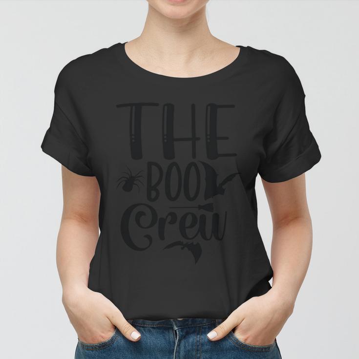 The Boo Crew Funny Halloween Quote Women T-shirt