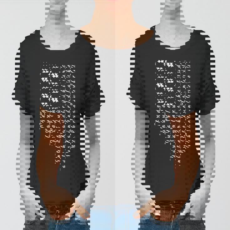 The Pledge Of Allegiance American Flag Women T-shirt - Monsterry AU