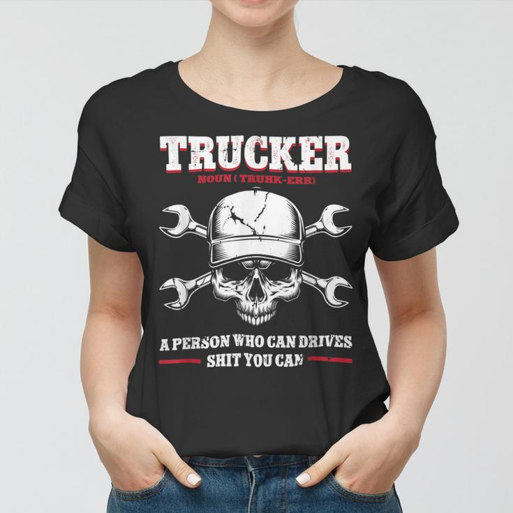 Trucker Trucker Accessories For Truck Driver Motor Lover Trucker_ V2 Women T-shirt