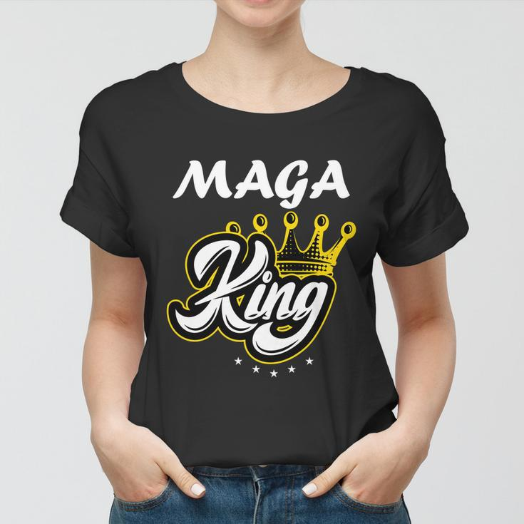 Ultra Maga King Crown Usa Trump 2024 Anti Biden Tshirt Women T-shirt