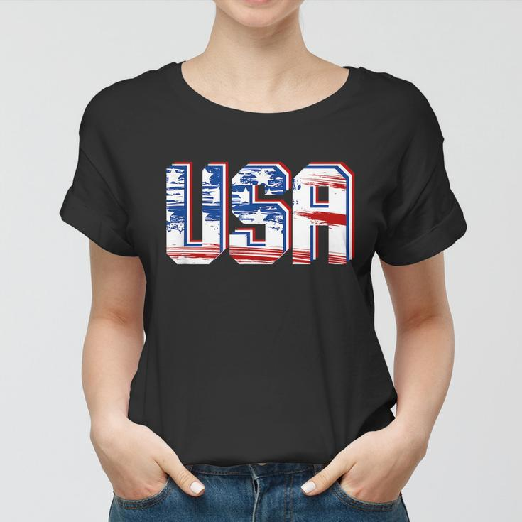 Usa Us Flag Patriotic 4Th Of July America V2 Women T-shirt