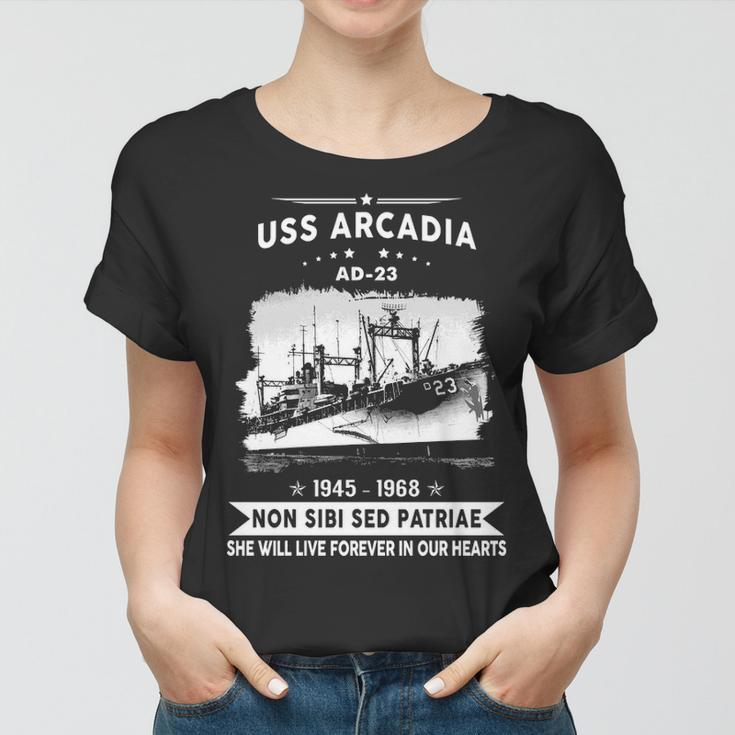 Uss Arcadia Ad Women T-shirt