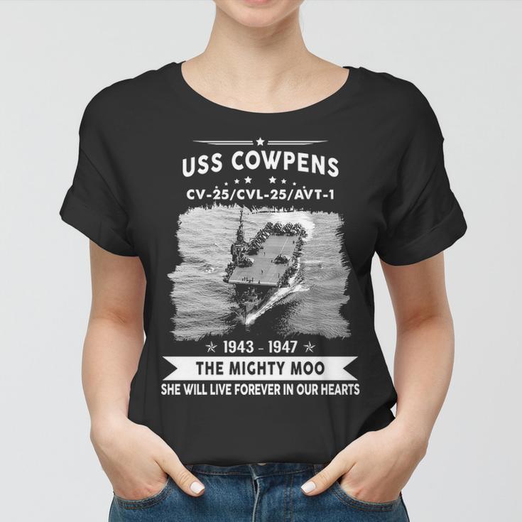 Uss Cowpens Cvl 25 Uss Cow Pens Women T-shirt