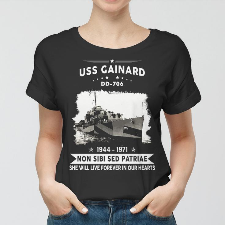 Uss Gainard Dd706 Dd Women T-shirt