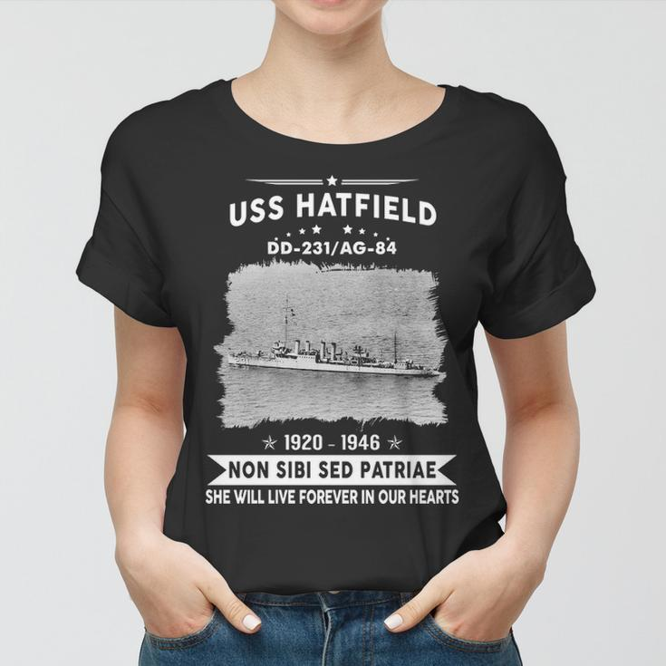 Uss Hatfield Dd Women T-shirt