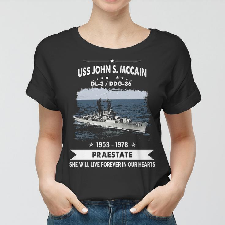 Uss John S Mccain Dl3 Ddg Women T-shirt