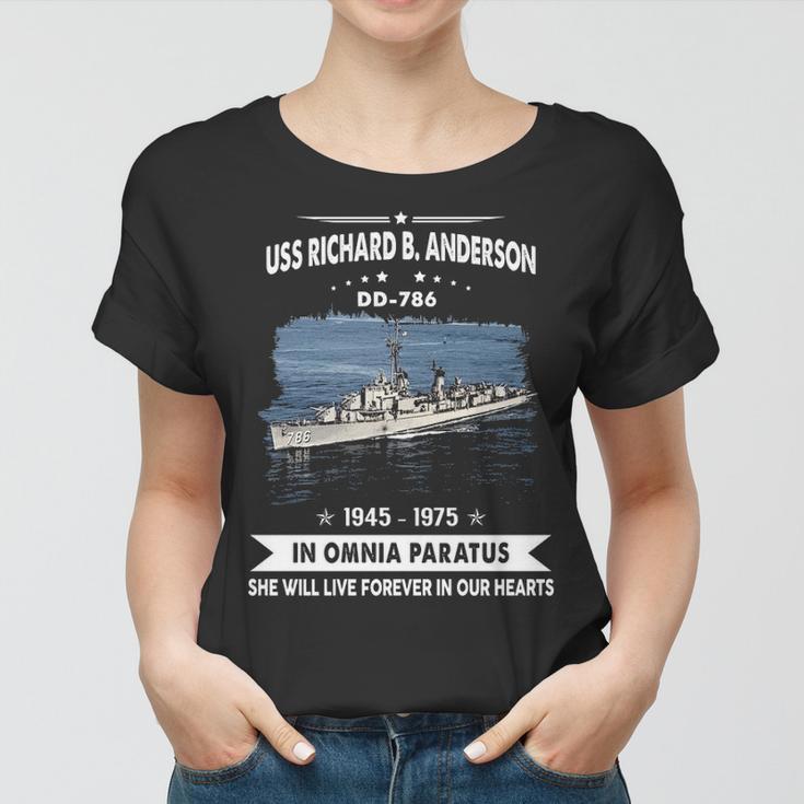 Uss Richard B Anderson Dd Women T-shirt