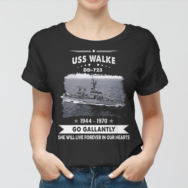 Uss Walke Dd Women T-shirt