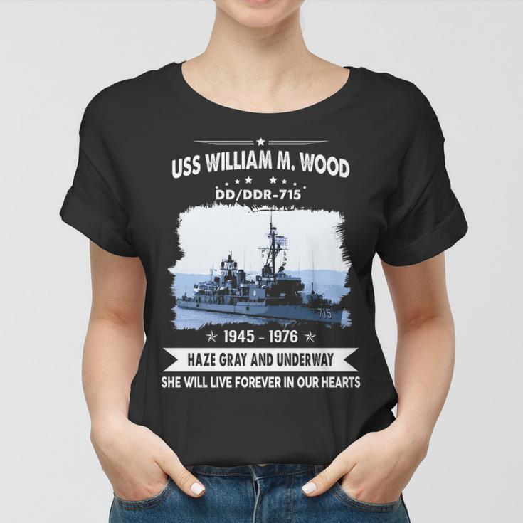 Uss William M Wood Ddr 715 Dd Women T-shirt