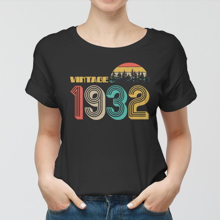 Vintage 1932 Sun Wilderness 90Th Birthday Women T-shirt