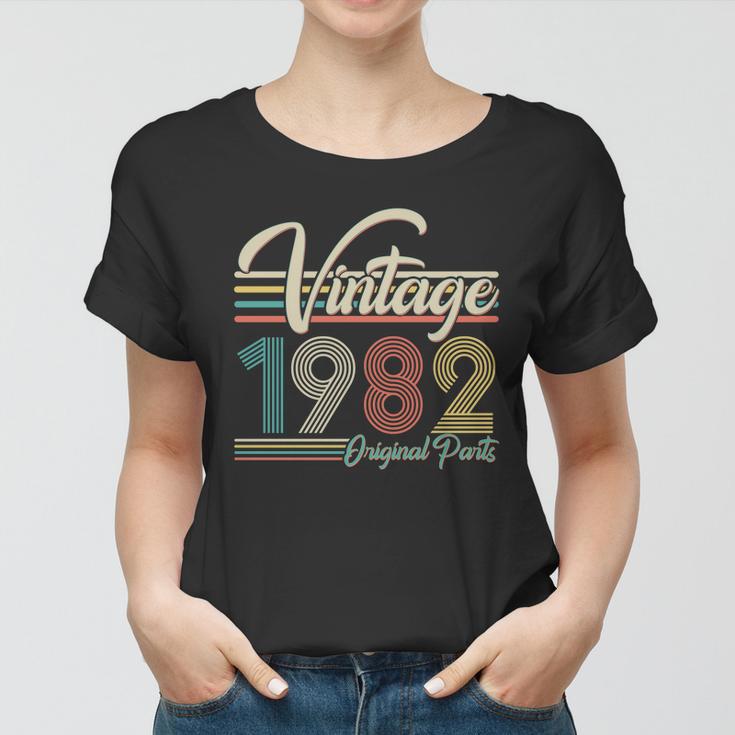 Vintage 1982 Original Parts 40Th Birthday Women T-shirt