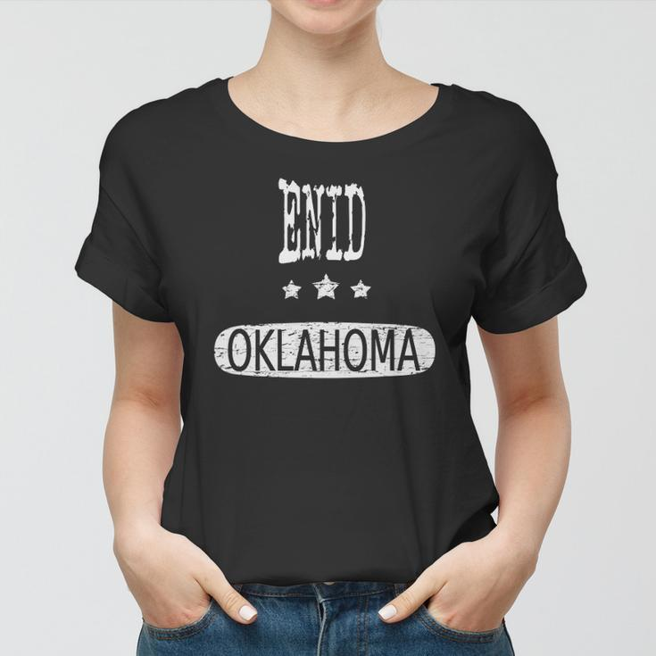 Vintage Enid Oklahoma Home Roots Women T-shirt