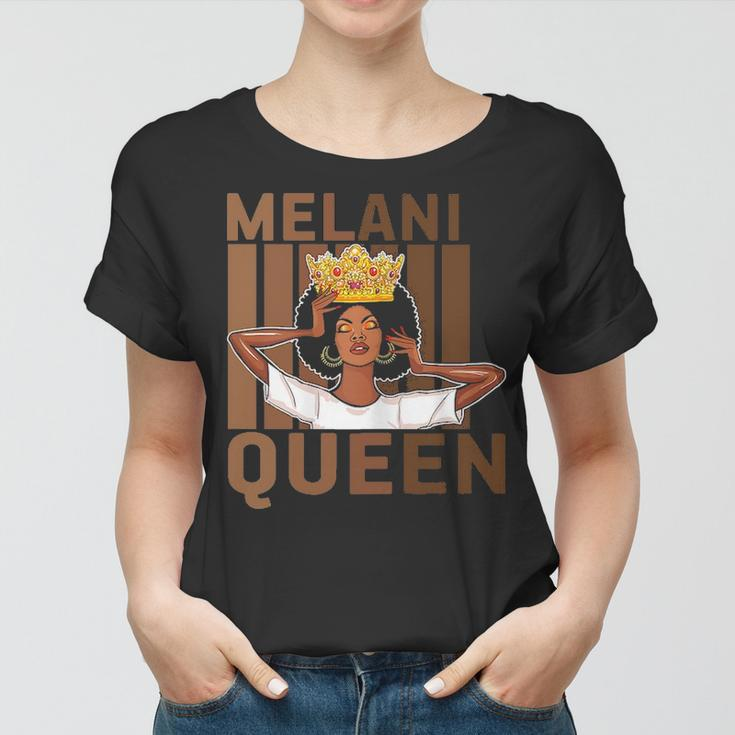 Womens Melanin Queen Black History Month African Pride Black Queen Women T-shirt