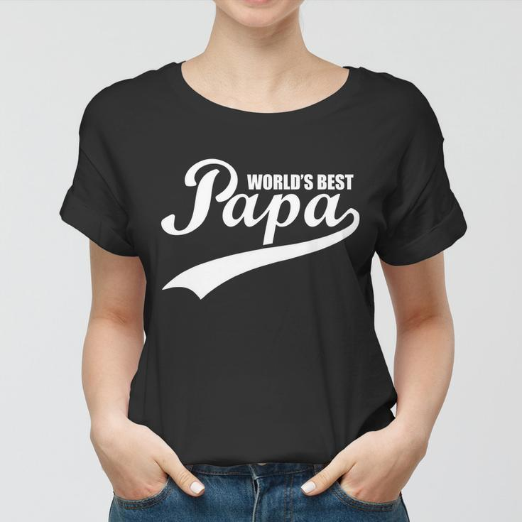Worlds Best Papa Tshirt Women T-shirt