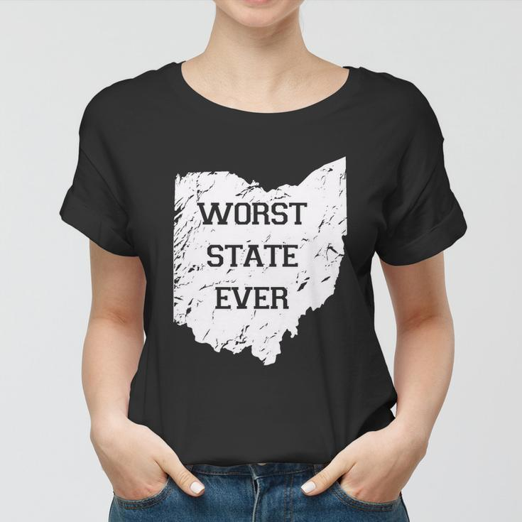 Worst State Ever Ohio Sucks Tshirt Women T-shirt