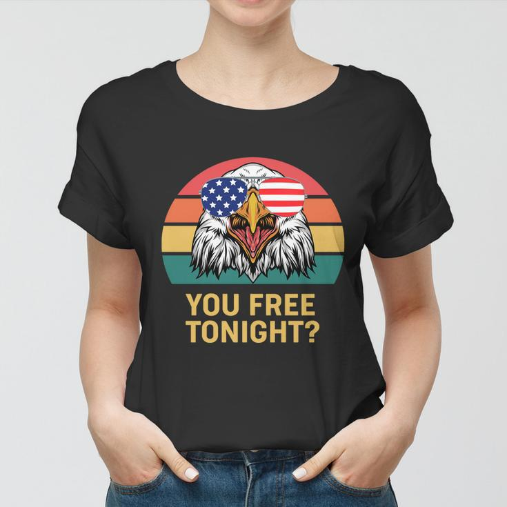 You Free Tonight Bald Eagle Mullet Usa Flag 4Th Of July Gift V2 Women T-shirt